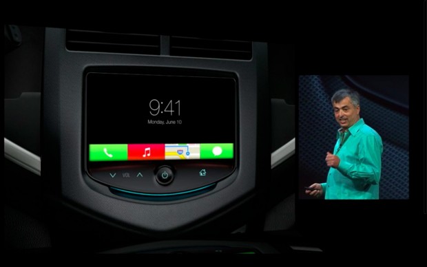iOS 7 im Auto (Bild: Apple/Screenshot: Golem.de)